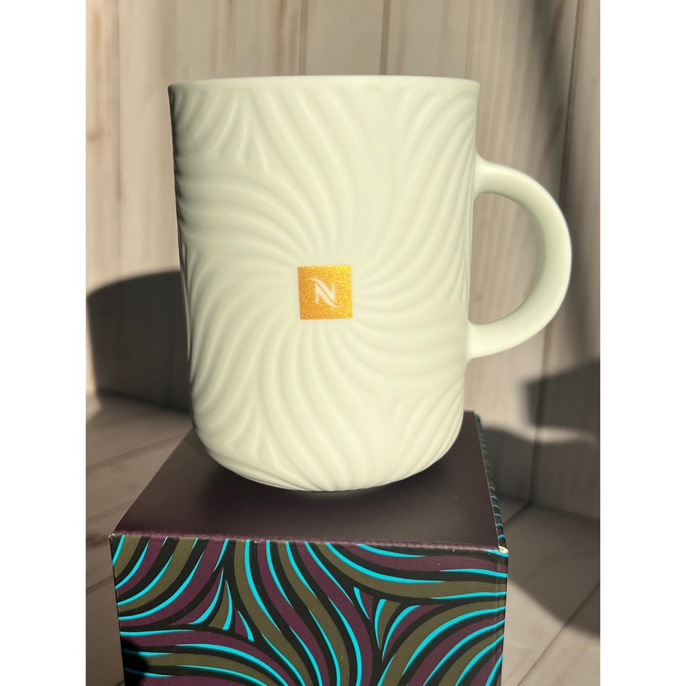 Nespresso x Thandiwe Muriu Festive Coffee Mug Limited Edition 2025 Swirl Box New - Picture 3 of 7